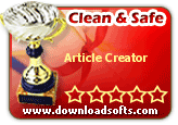 Article Creator screenshot